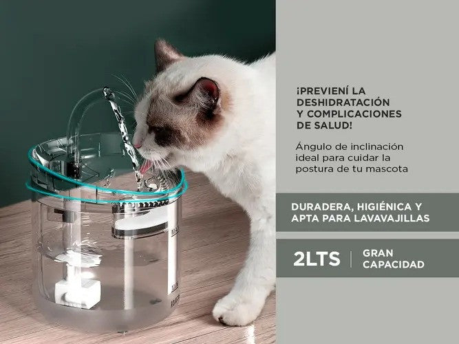 Fuente De Agua Gatos Bebedero Automatico