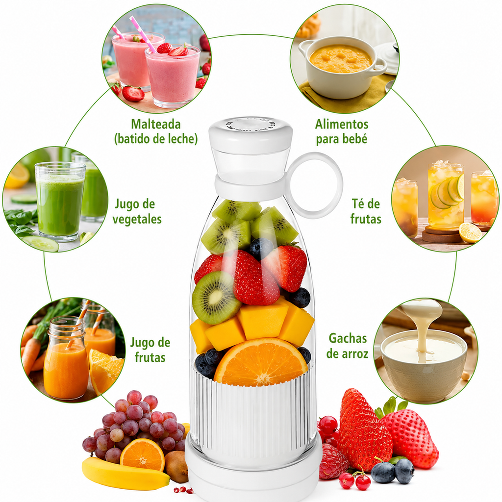 Mini Licuadora Portátil Multifuncional 380ml